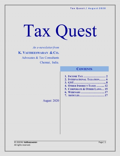 Tax Quest -  August 2020