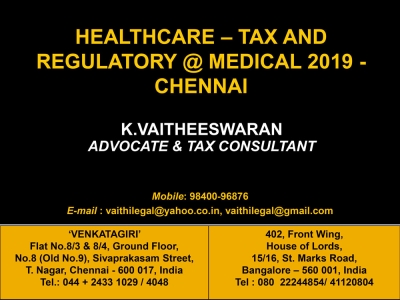 Healthcare - Tax and Regulatory - Direct Taxes