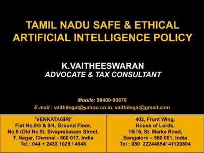 Tamil Nadu Safe Ethical Artificial Intelligence Policy