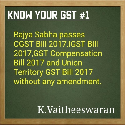 GST - K Vaitheeswaran